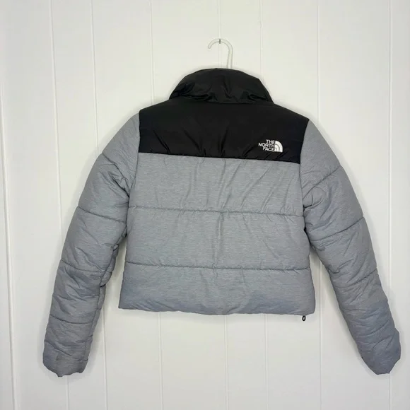 The North Face Saikuru Cropped Jacket in Gray Puffer Jacket Women’s XS Outdoor - Picture 3 of 11